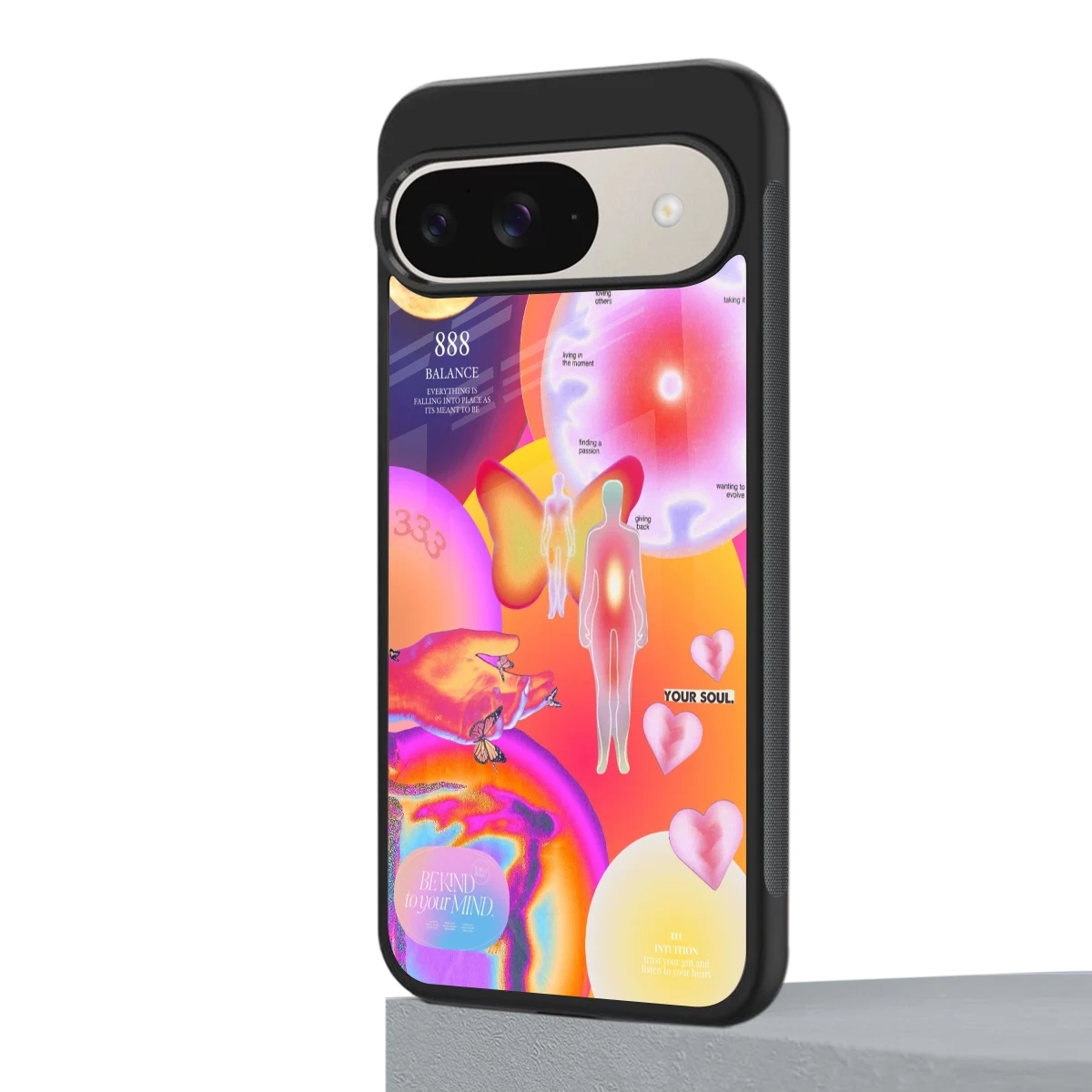 Cosmic Trinity google pixel 9 mobile cover | shockproof glass phone case