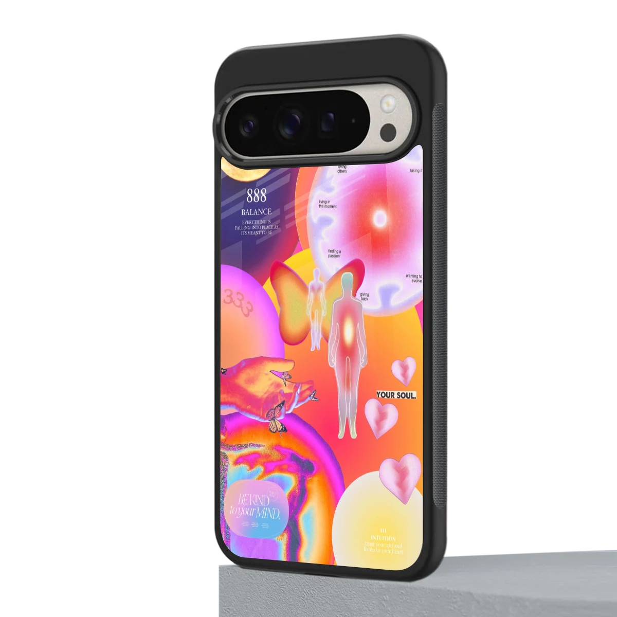 Cosmic Trinity google pixel 9 pro mobile cover | shockproof glass phone case