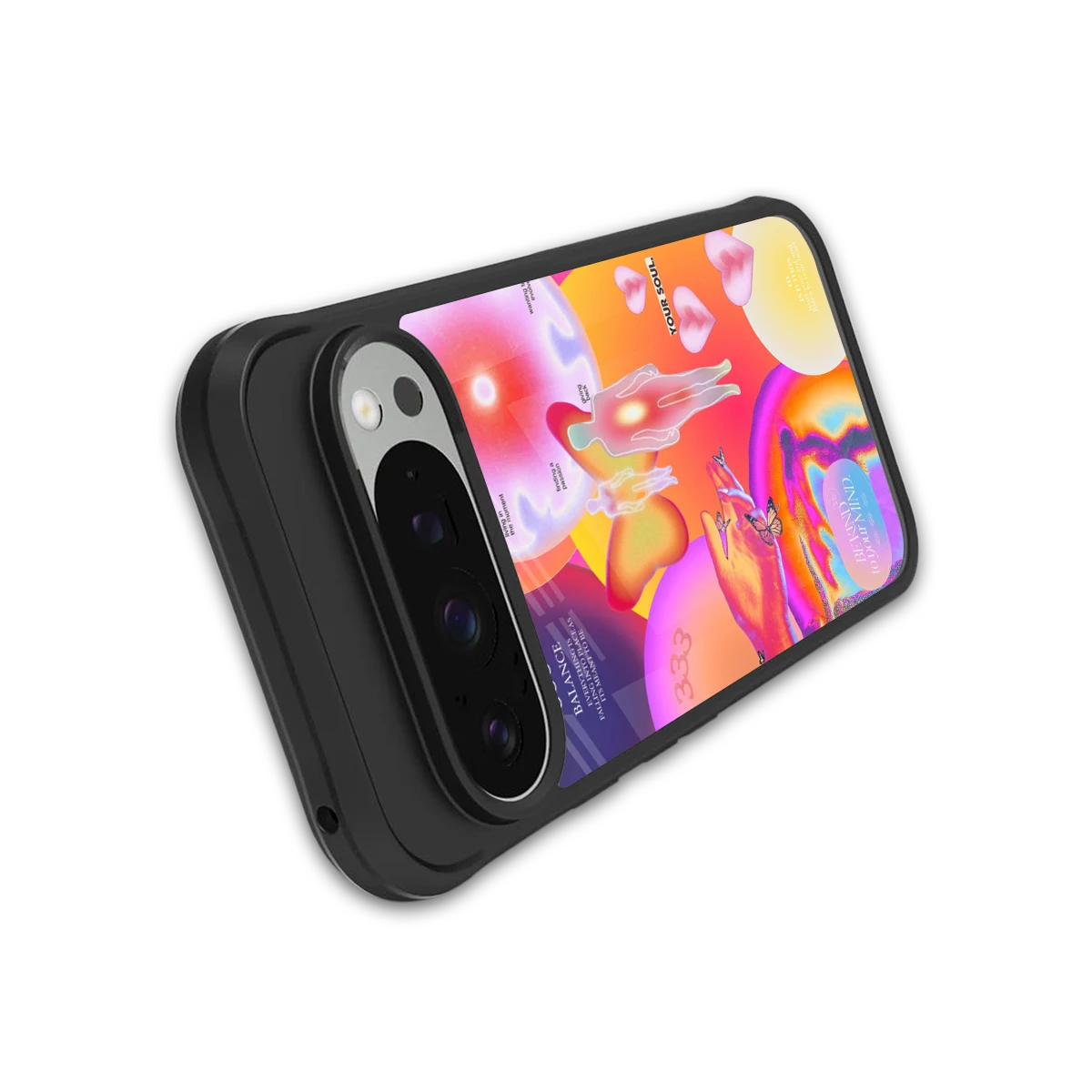 Cosmic Trinity stylish phone case for google pixel 9 pro xl | glossy glass and slim fit