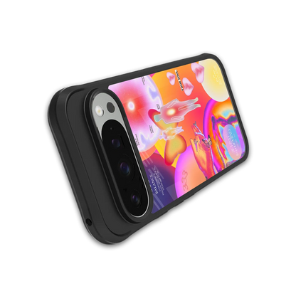 Cosmic Trinity stylish phone case for google pixel 9 pro xl | glossy glass and slim fit