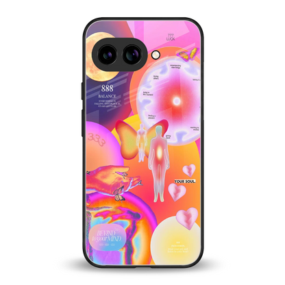 Cosmic Trinity back phone cover | glass case for google pixel 10a