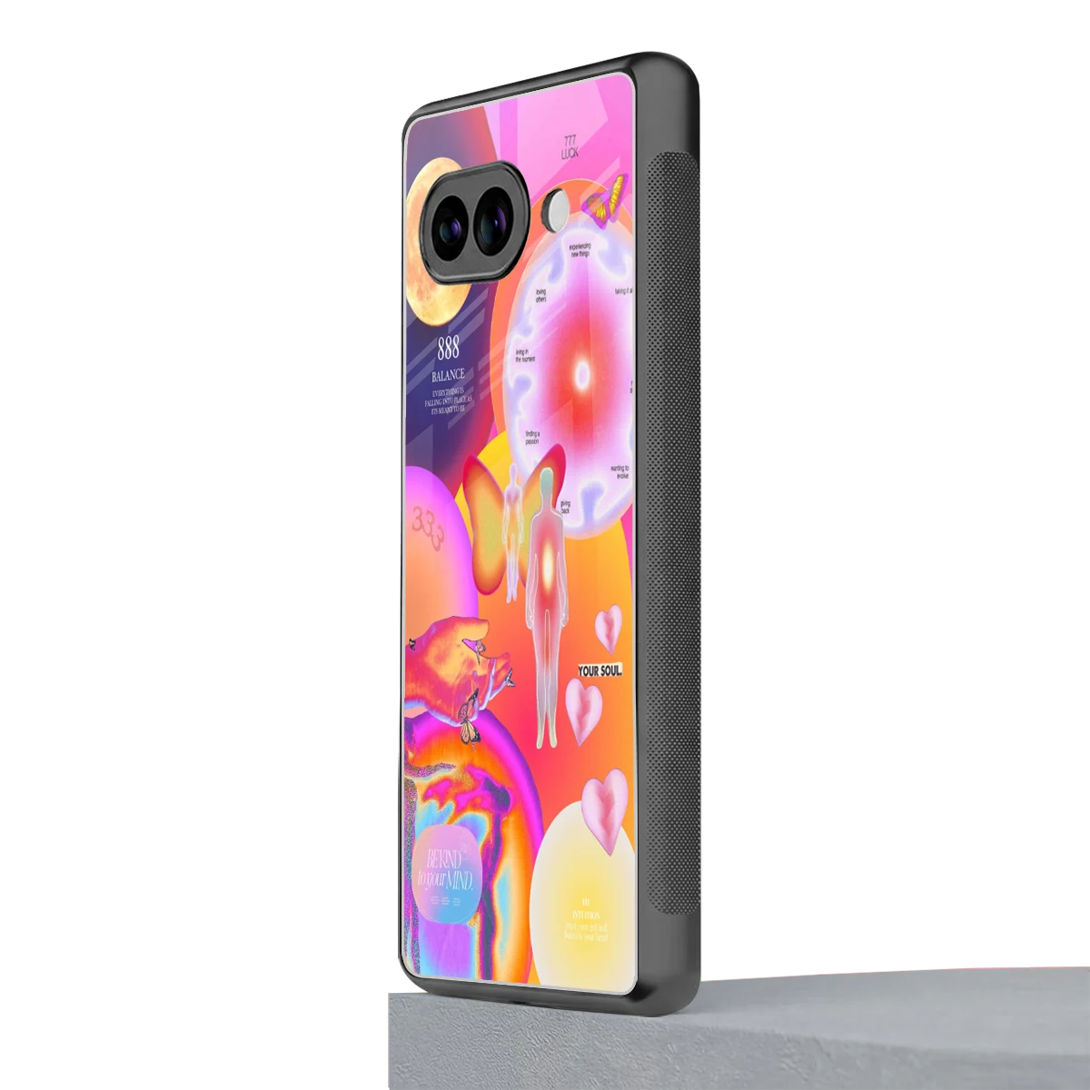Cosmic Trinity google pixel 10a mobile cover | shockproof glass phone case