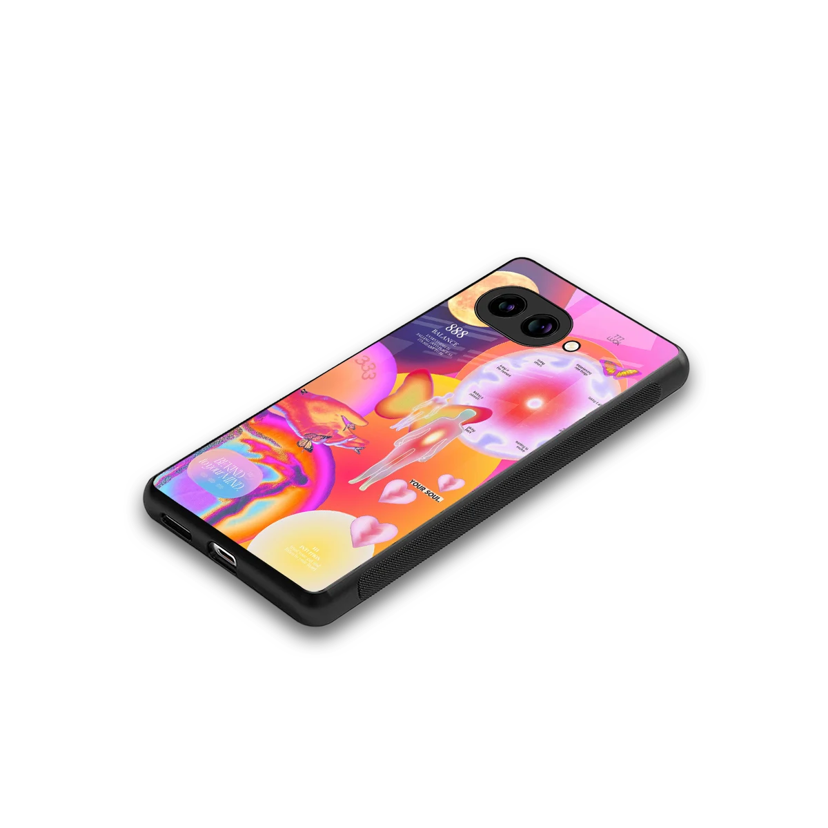 Cosmic Trinity stylish phone case for google pixel 10a | glossy glass and slim fit