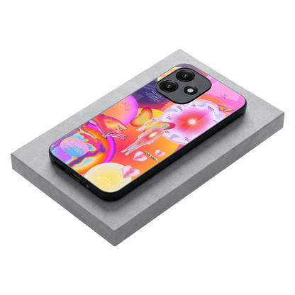 Cosmic Trinity stylish phone case for redmi 12 5g | glossy glass and slim fit