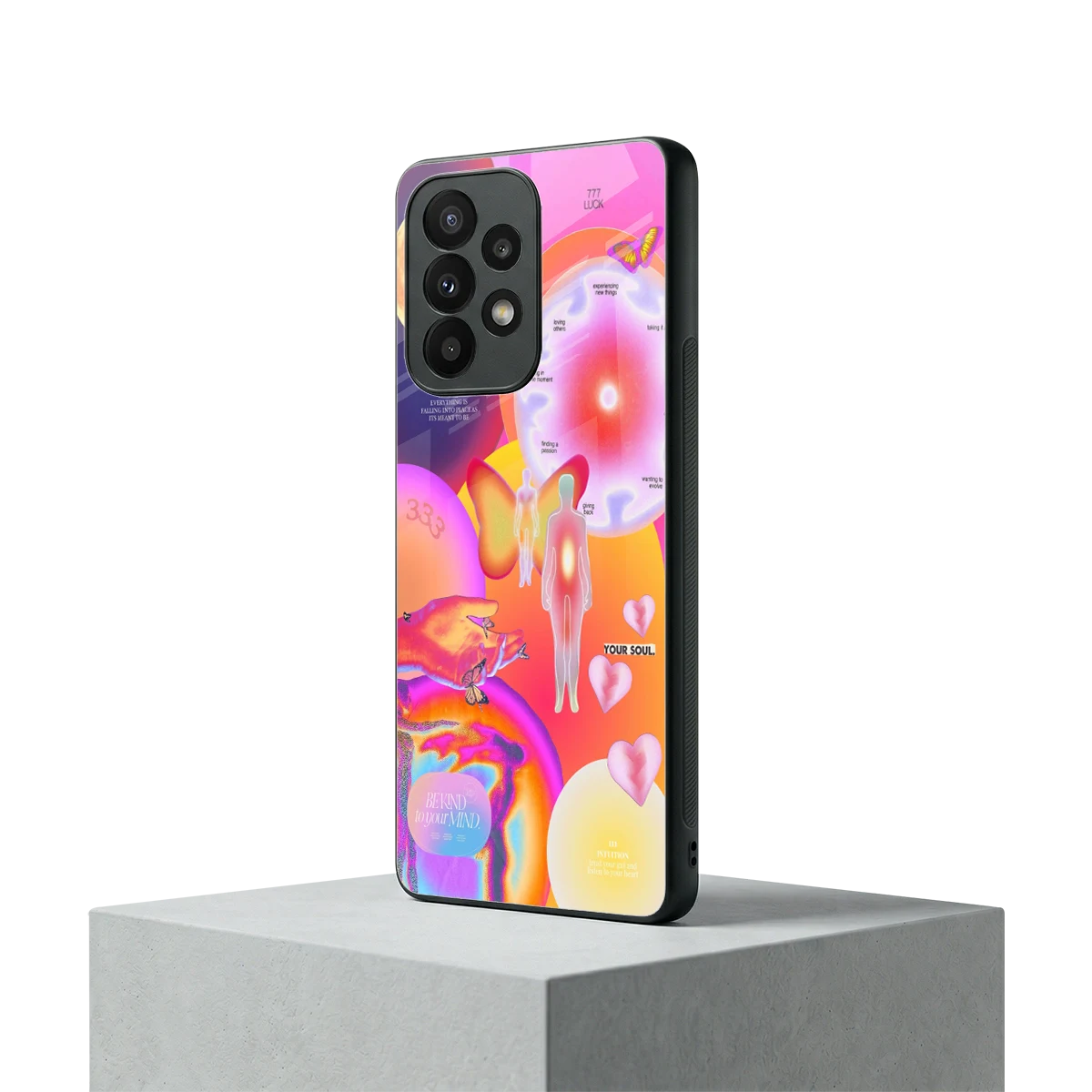 Cosmic Trinity samsung galaxy a23 mobile cover | shockproof glass phone case