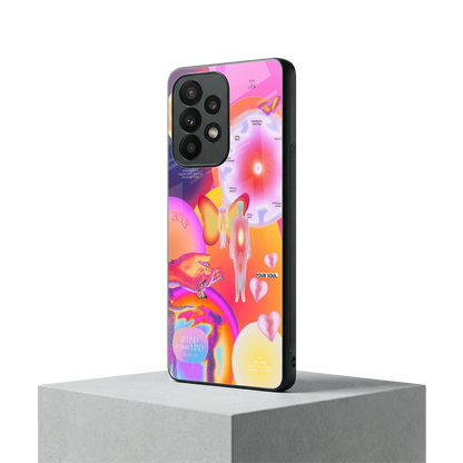 Cosmic Trinity samsung galaxy a23 mobile cover | shockproof glass phone case