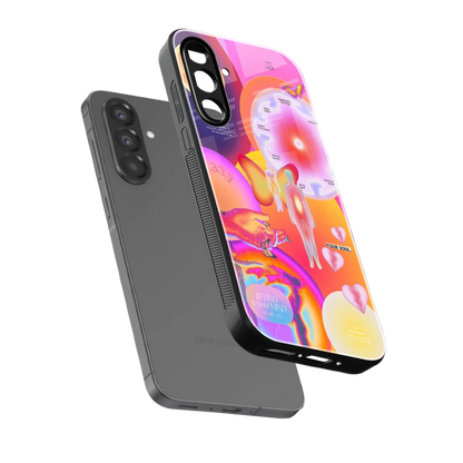 Cosmic Trinity sleek samsung galaxy a36 5g cover with tempered glass back and TPU edges