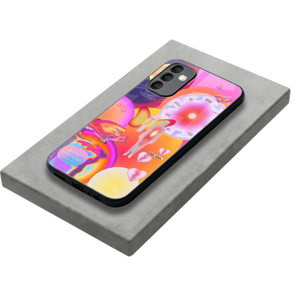 Cosmic Trinity stylish phone case for samsung galaxy m14 5g | glossy glass and slim fit