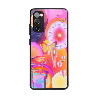 Cosmic Trinity back phone cover | glass case for samsung galaxy s20 fe