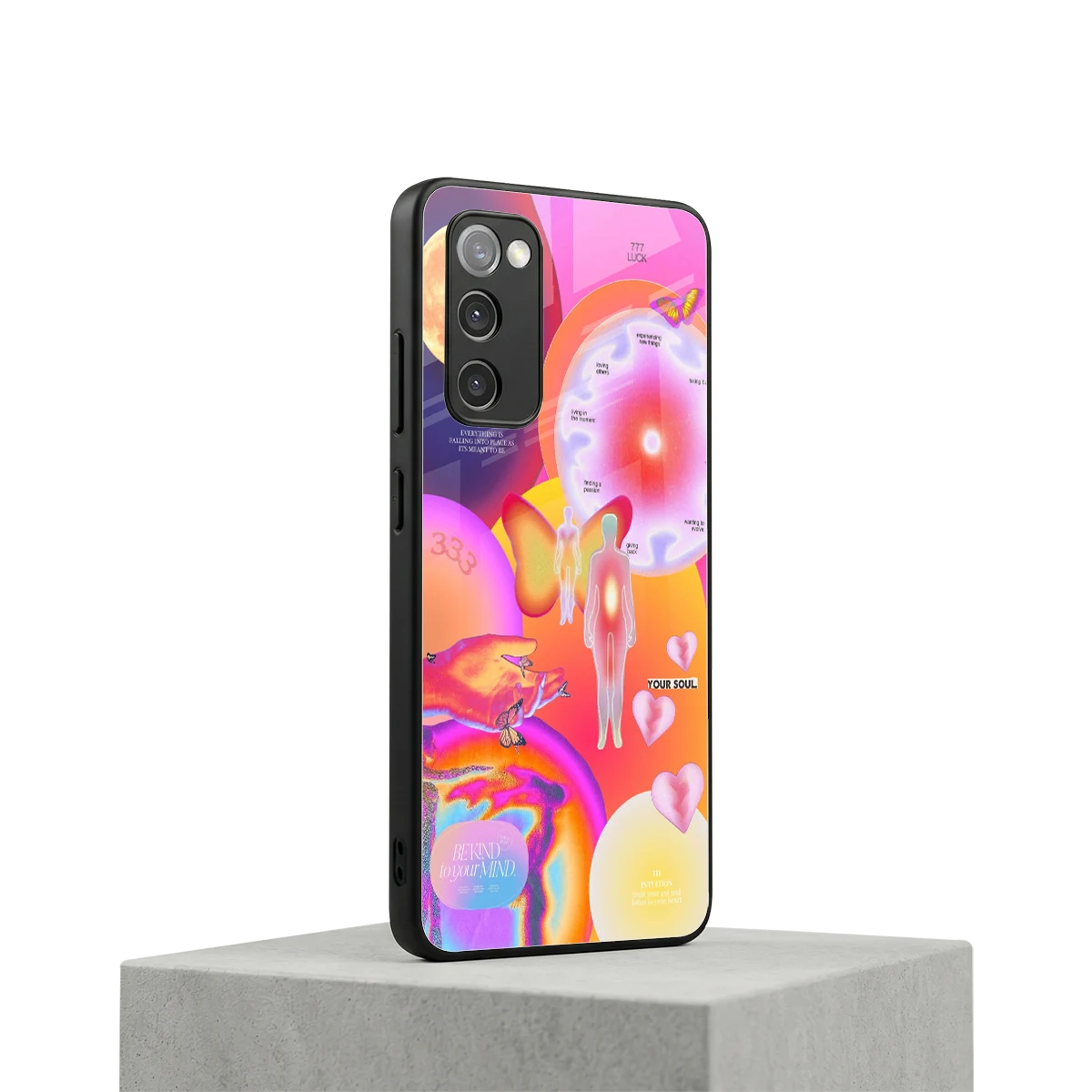 Cosmic Trinity samsung galaxy s20 fe mobile cover | shockproof glass phone case
