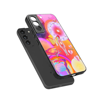 Cosmic Trinity sleek samsung galaxy s22 cover with tempered glass back and TPU edges