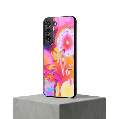 Cosmic Trinity samsung galaxy s22 mobile cover | shockproof glass phone case