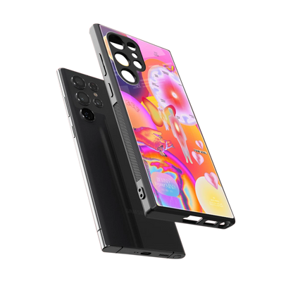 Cosmic Trinity sleek samsung galaxy s23 ultra cover with tempered glass back and TPU edges