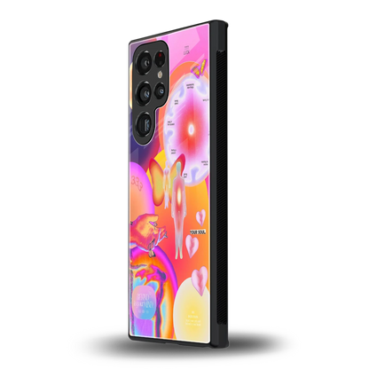 Cosmic Trinity samsung galaxy s23 ultra mobile cover | shockproof glass phone case