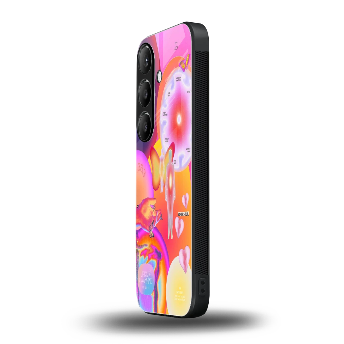 Cosmic Trinity samsung galaxy s25 fe mobile cover | shockproof glass phone case