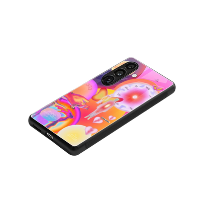 Cosmic Trinity stylish phone case for samsung galaxy s23 fe | glossy glass and slim fit