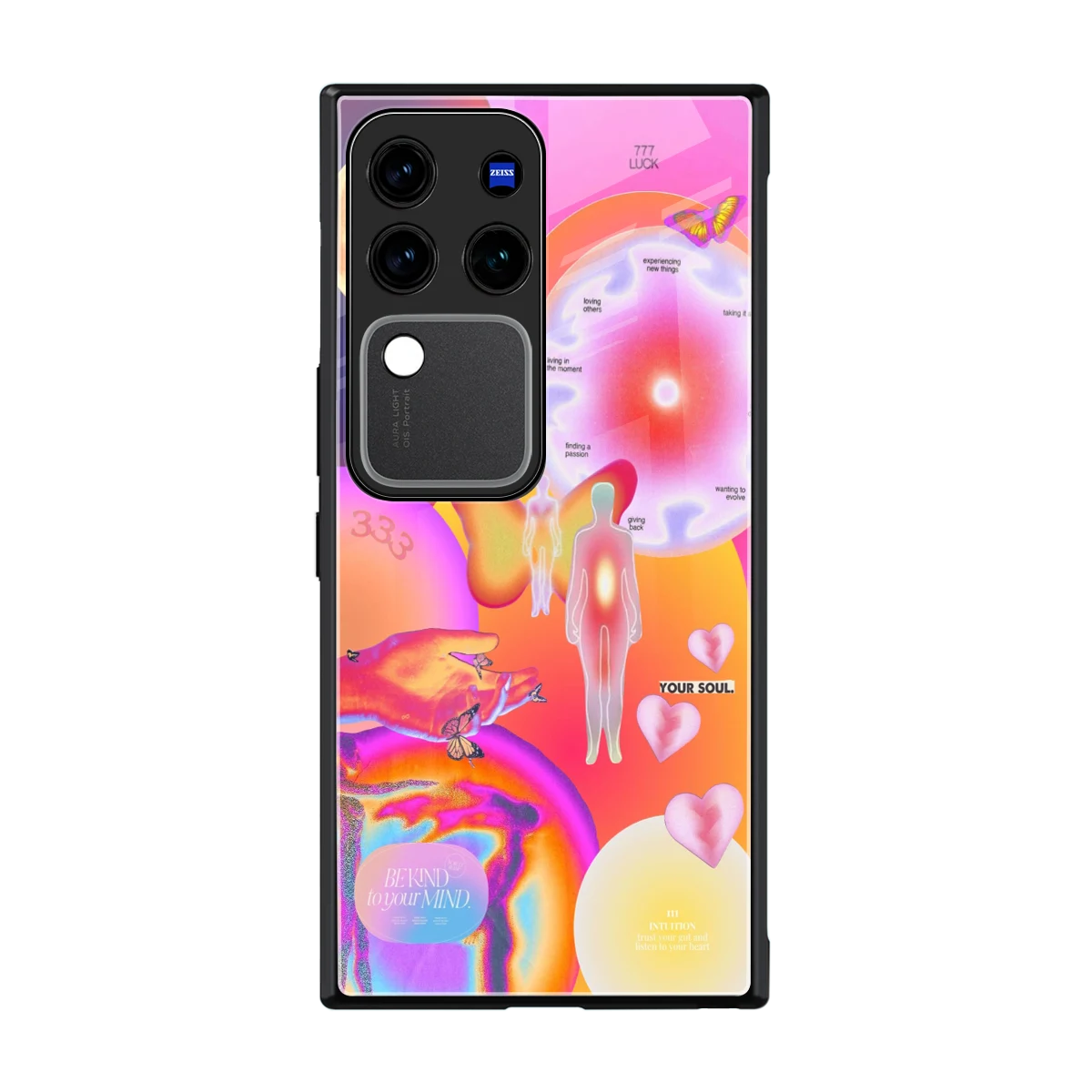 Cosmic Trinity back phone cover | glass case forvivo v30 pro