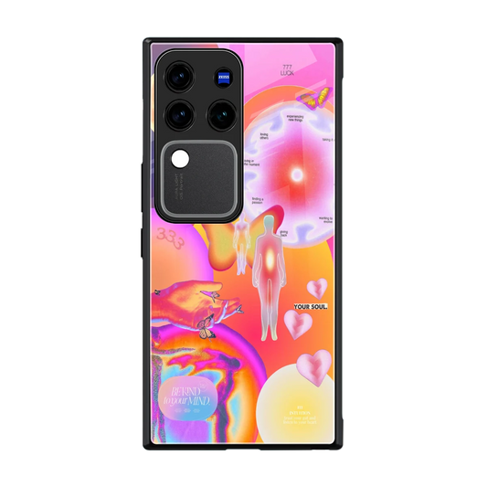 Cosmic Trinity back phone cover | glass case forvivo v30 pro