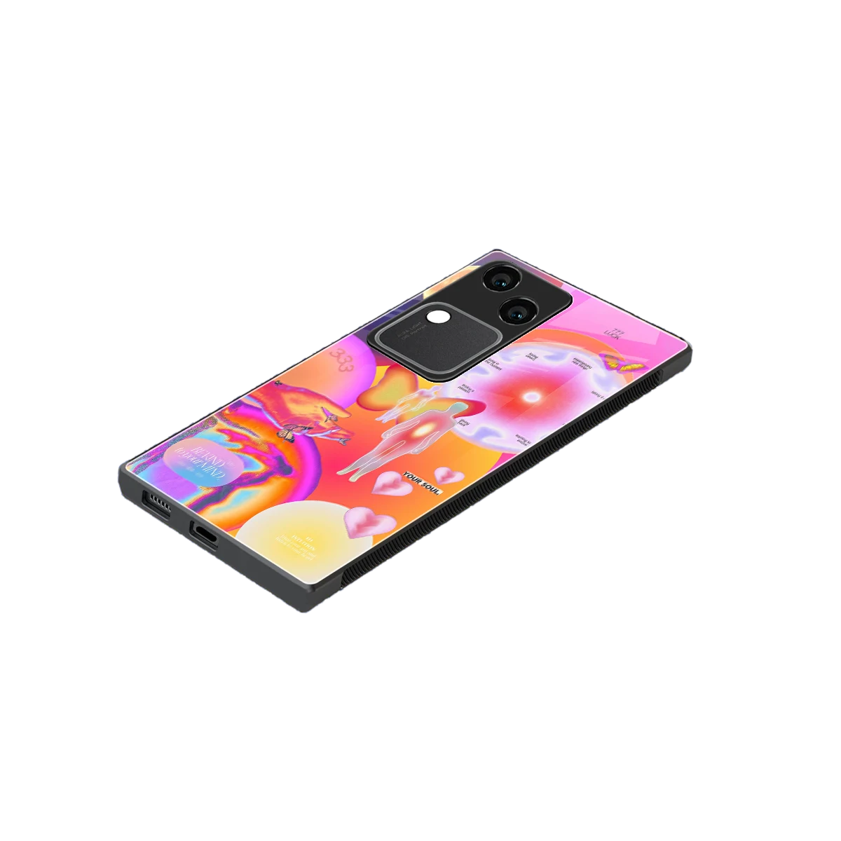 Cosmic Trinity stylish phone case for vivo v30 | glossy glass and slim fit