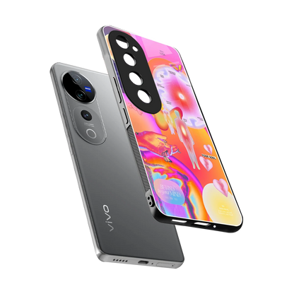 Cosmic Trinity sleek vivo v40 pro cover with tempered glass back and TPU edges