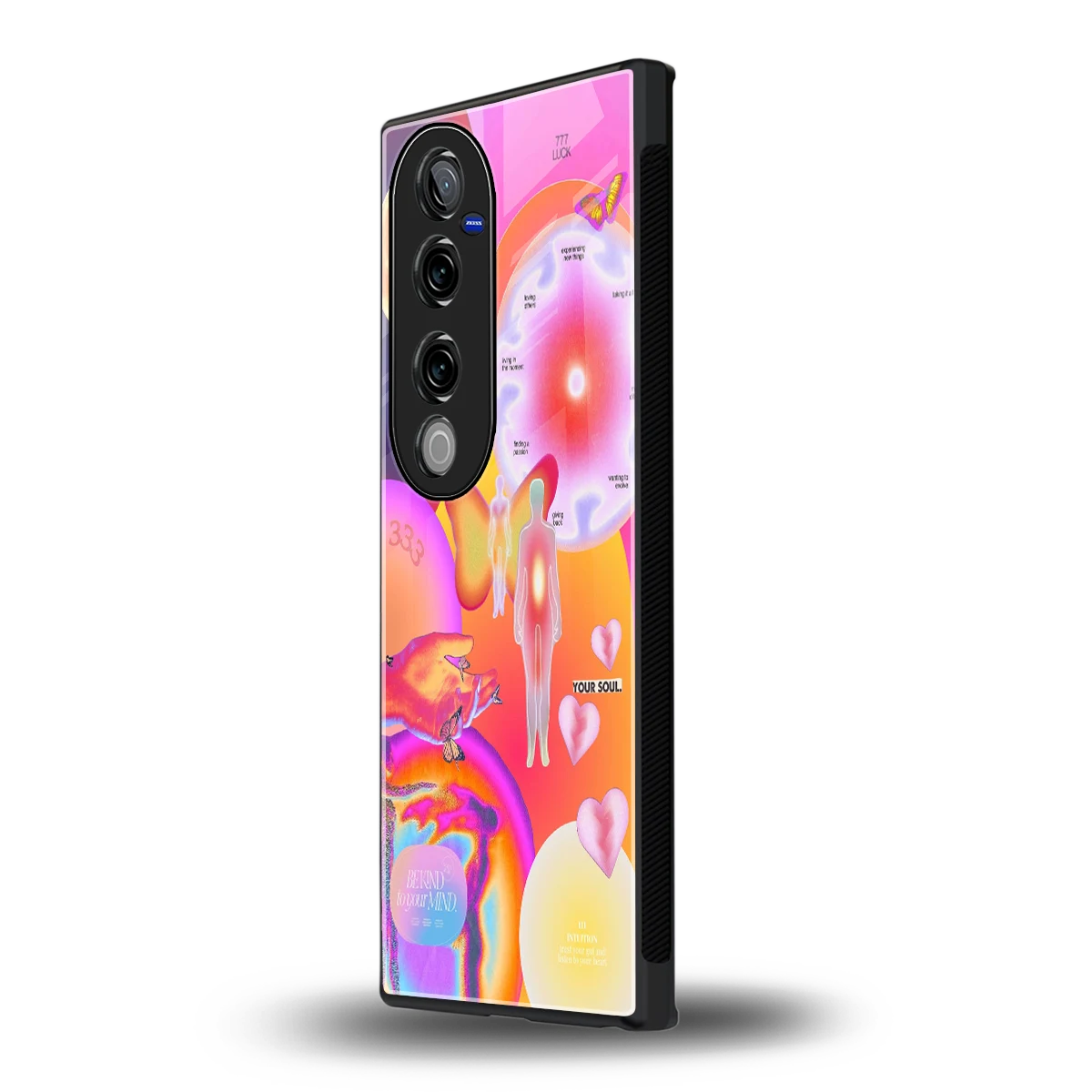 Cosmic Trinity vivo v40 pro mobile cover | shockproof glass phone case