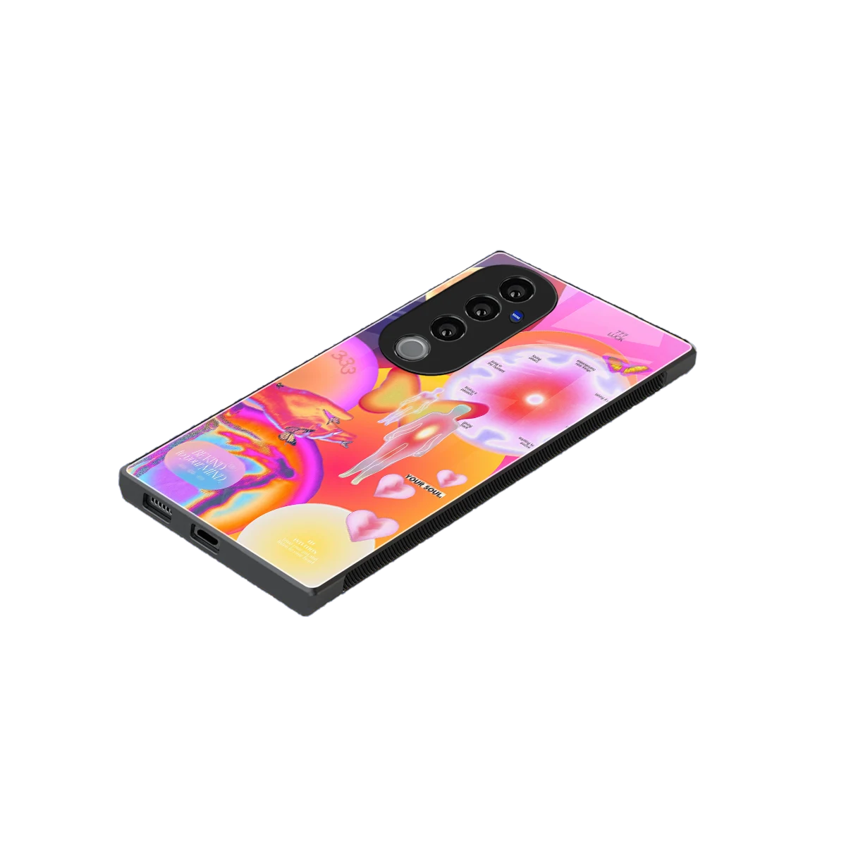 Cosmic Trinity stylish phone case for vivo v40 pro | glossy glass and slim fit