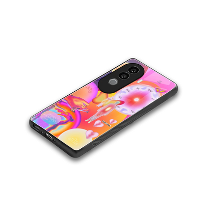 Cosmic Trinity stylish phone case for vivo v40e | glossy glass and slim fit