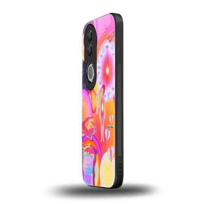 Cosmic Trinity vivo v50 mobile cover | shockproof glass phone case