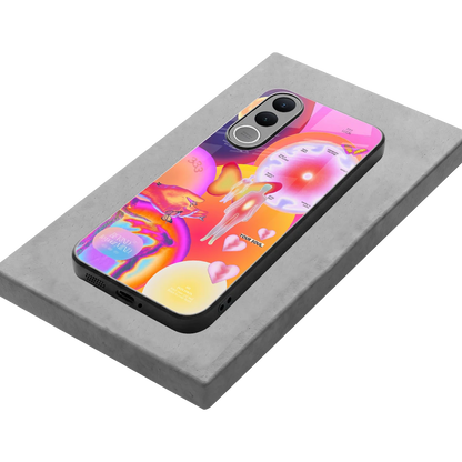 Cosmic Trinity stylish phone case for vivo v70 fe | glossy glass and slim fit