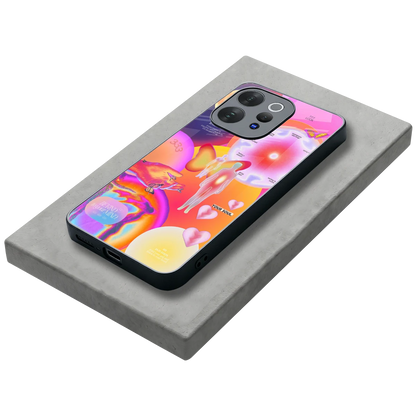 Cosmic Trinity stylish phone case for vivo v70 elite | glossy glass and slim fit