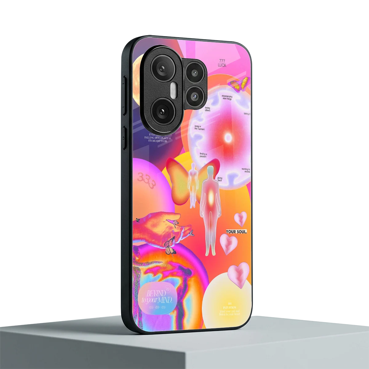 Cosmic Trinity vivo x200 fe mobile cover | shockproof glass phone case