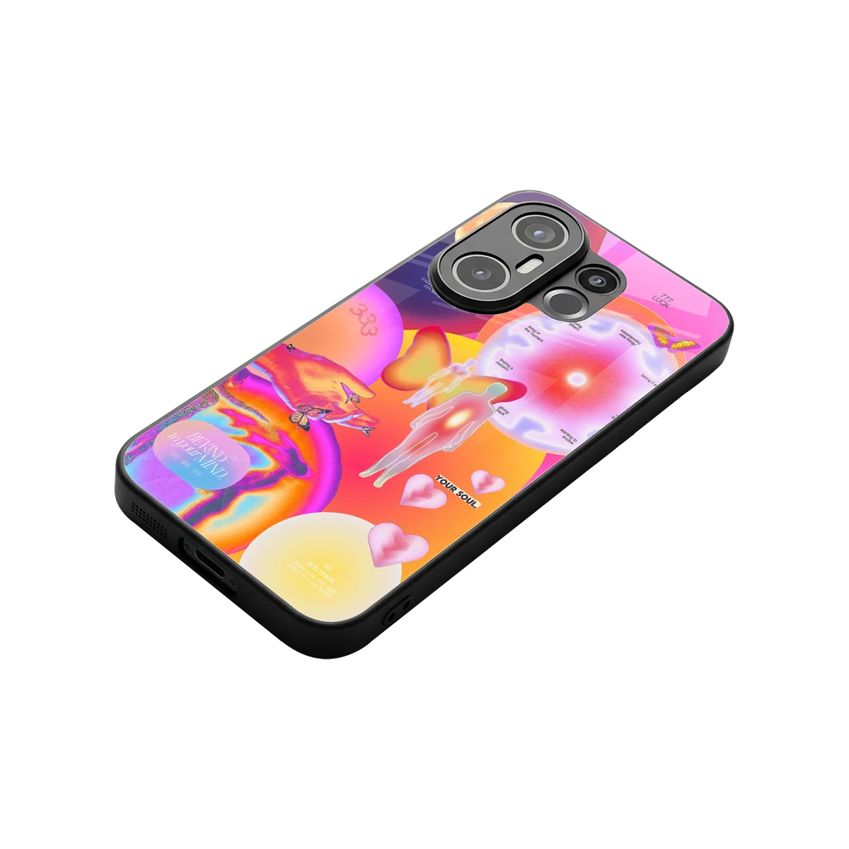 Cosmic Trinity stylish phone case for vivo x200 fe | glossy glass and slim fit