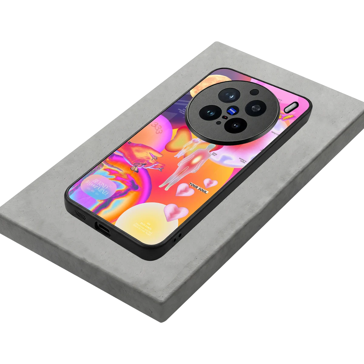 Cosmic Trinity stylish phone case for vivo x200 pro | glossy glass and slim fit
