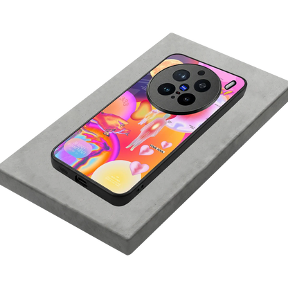 Cosmic Trinity stylish phone case for vivo x200 pro | glossy glass and slim fit