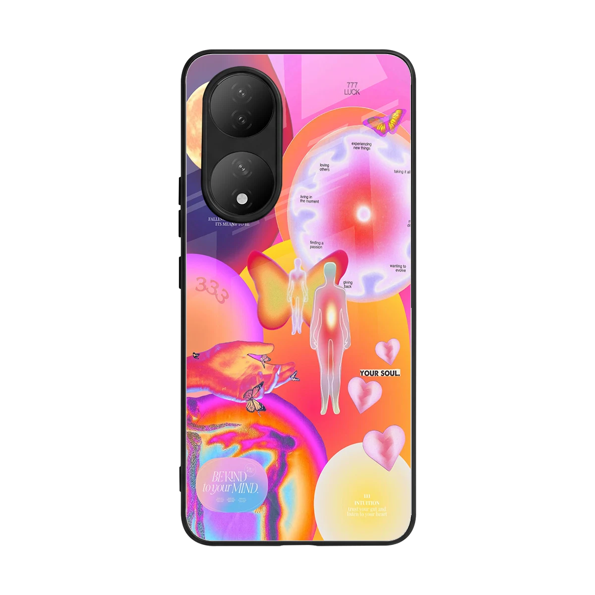 Cosmic Trinity back phone cover | glass case for Vivo-y100