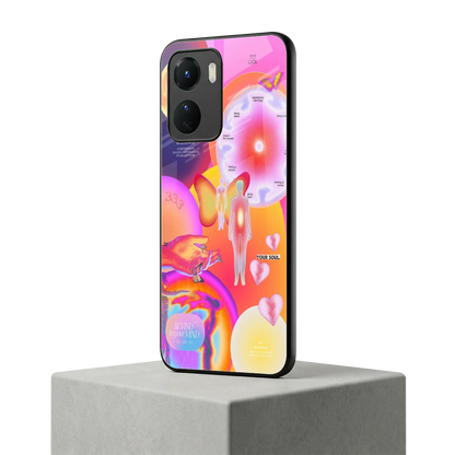 Cosmic Trinity vivo y16 mobile cover | shockproof glass phone case
