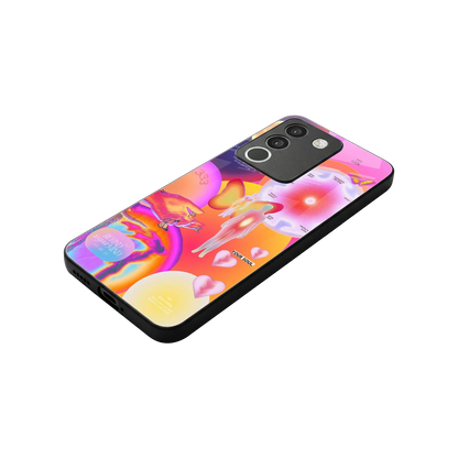 Cosmic Trinity stylish phone case for vivo y200 5g | glossy glass and slim fit