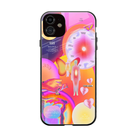 Cosmic Trinity back phone cover | glass case for iphone 12