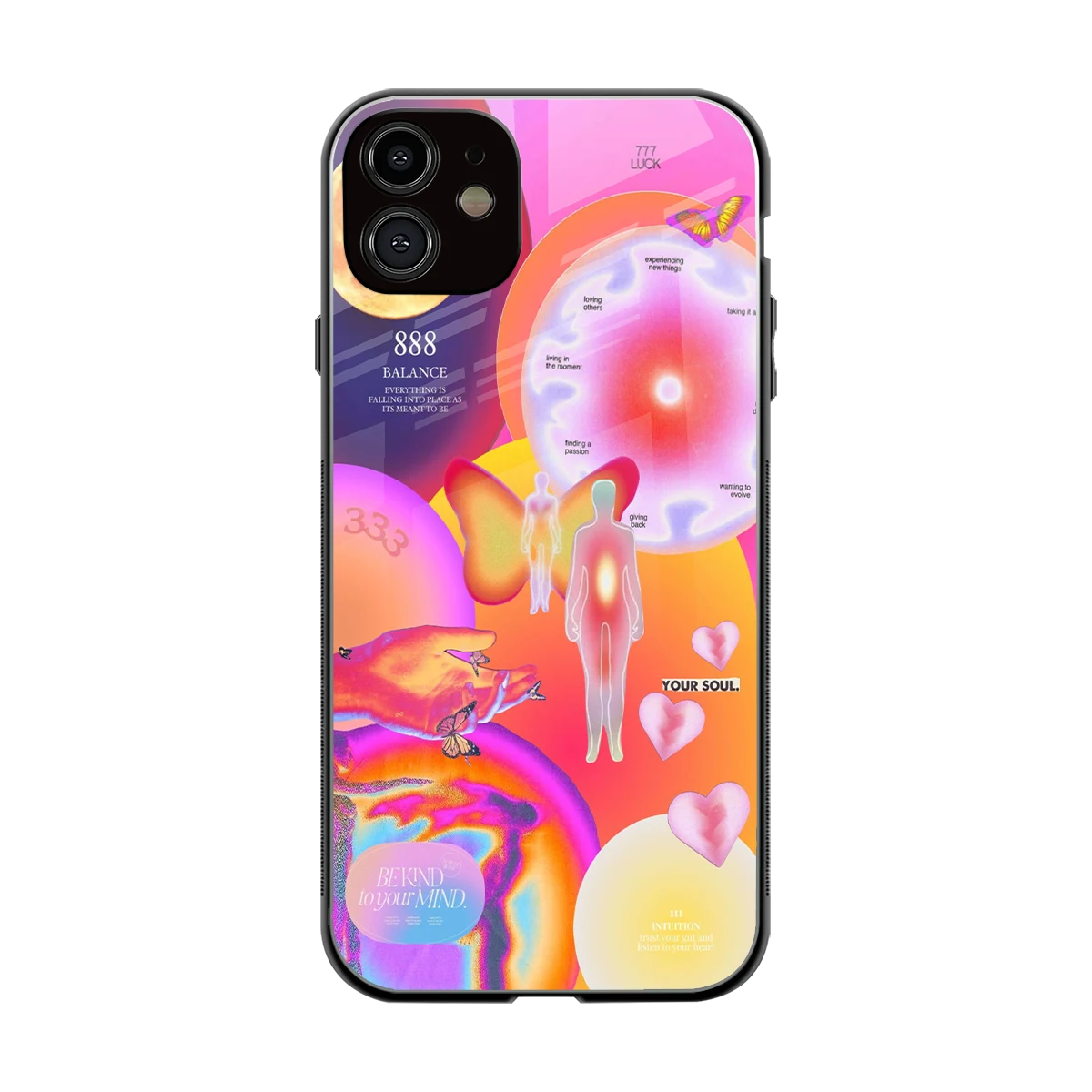Cosmic Trinity back phone cover | glass case for iphone 11