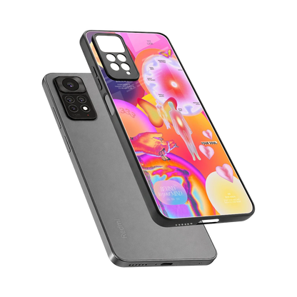 Cosmic Trinity sleek redmi note 11 pro cover with tempered glass back and TPU edges