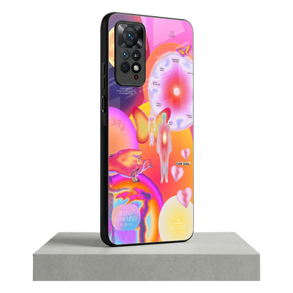 Cosmic Trinity redmi note 11 pro mobile cover | shockproof glass phone case