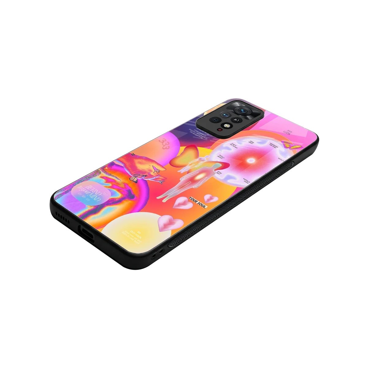 Cosmic Trinity stylish phone case for redmi note 11 pro | glossy glass and slim fit