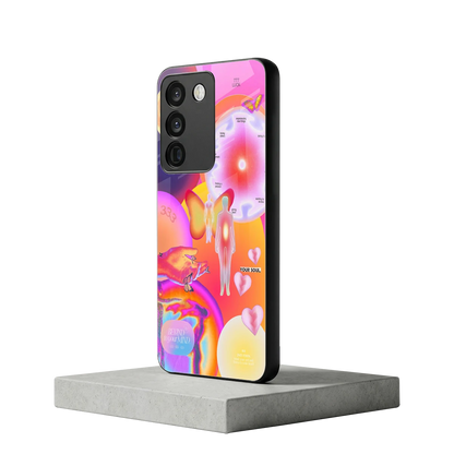 Cosmic Trinity vivo y200 5g mobile cover | shockproof glass phone case