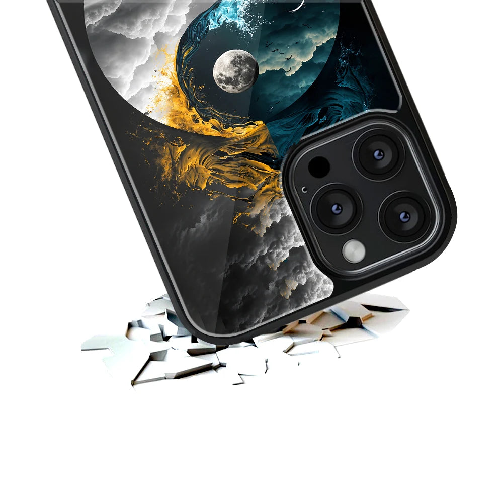 Durable Glass Back Mobile Case for iPhone, Samsung, OnePlus, Google Pixel, Redmi, Vivo, Oppo