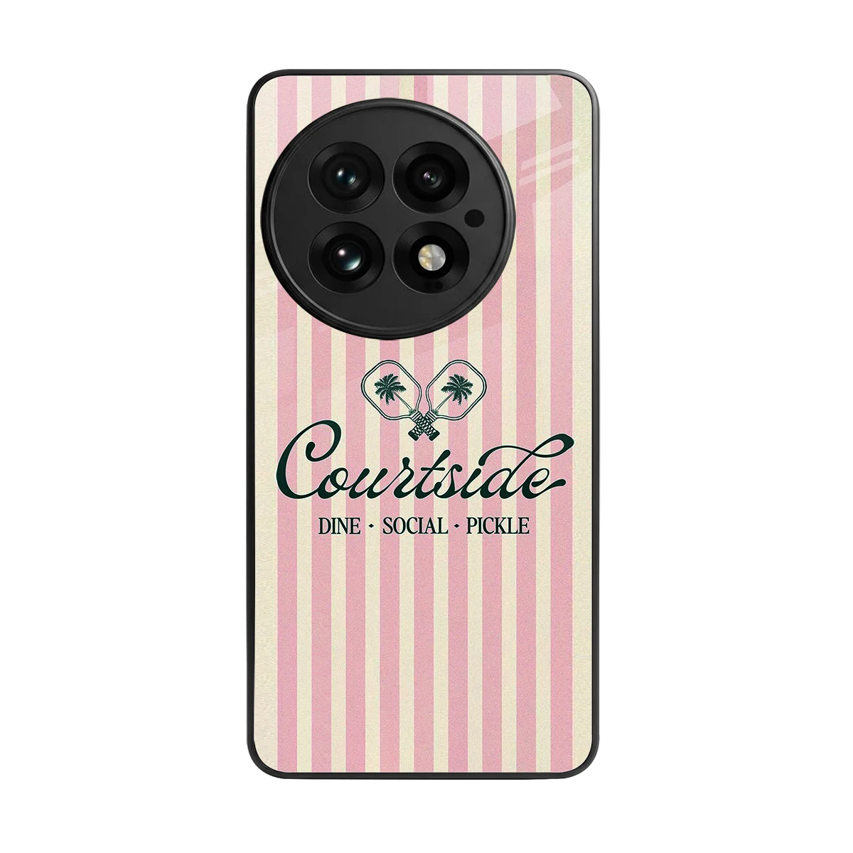 Courtside back phone cover | glass case for oneplus 13