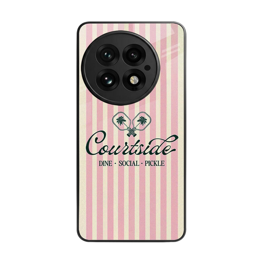 Courtside back phone cover | glass case for oneplus 13