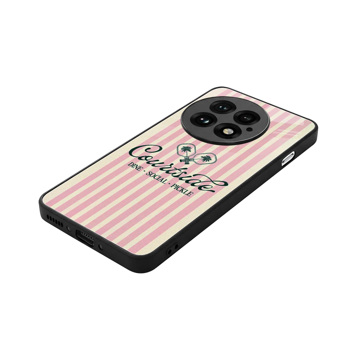 Courtside stylish phone case for oneplus 13 | glossy glass and slim fit
