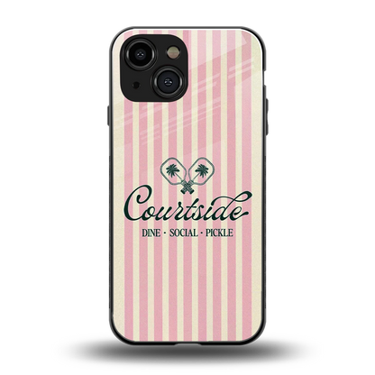 Courtside back phone cover | glass case for iphone 13 mini