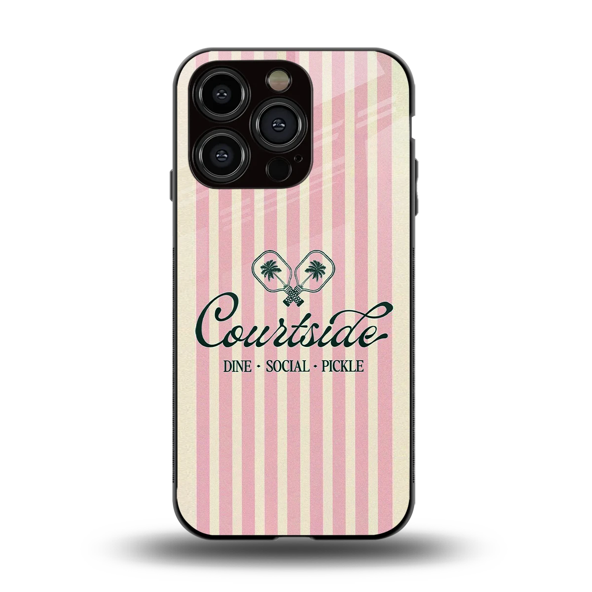 Courtside back phone cover | glass case for iphone 12 pro