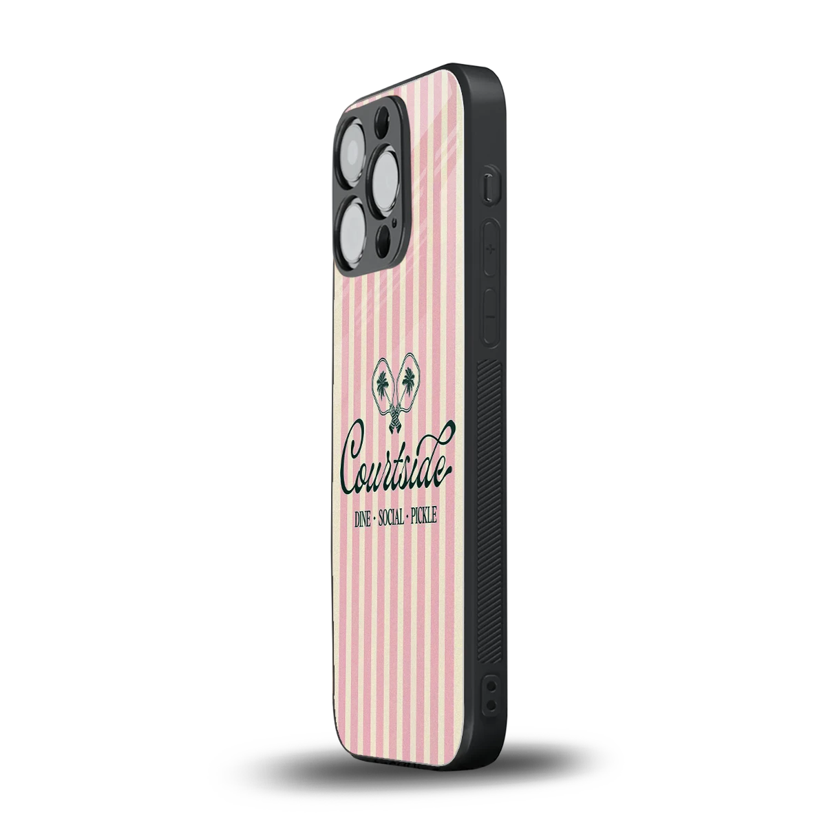 Courtside iphone 13 pro mobile cover | shockproof glass phone case